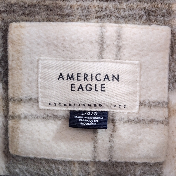 American Eagle Plaid Shirt Jacket - Picture 4 of 5